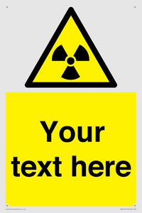 Custom Radioactive Material Sign